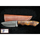 Titan Hand Forged Knife, Damascus Knife, Drop-Style Blade, Black Walnut Scales Hunting Knife by Titan TD-181, 4.3in, TDK-181
