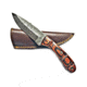 Titan Hand Forged Knife, Damascus Knife, Drop-Style Blade, Rosewood Scales Hunting Knife by Titan TD-180, 4.3in TD-180