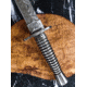 Titan International Knives Damascus British Commando Fairbairn-Sykes Fixed Blade Knife, 6.25 inch, TDK-237