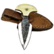 USED Titan International Knives Push Dagger Knife, 2.5in, Carbon Steel, Dagger, Camel Bone, TCK-50, EDEMO1