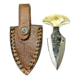 Titan International Knives Push Dagger Knife, 2.5in, Carbon Steel, Dagger, Camel Bone, TCK-50