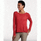 Toad&amp;Co Cambria Pointelle Crew Womens Top, Rhubarb, Large T1072801-659-L