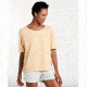 Toad&amp;Co Couvert Hemp Women's Short Sleeve Pullover, Polenta Heather, Large T1082800-700-L