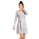 Toad&amp;Co Cue Wrap Long Sleeve Dress, Chrome Yard Sale Print, S, T1771702-097-S