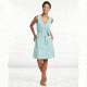 Toad&amp;Co Cue Wrap Sleeveless Dress, Aquifer Wave Print, Large T1772801-416-L