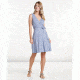 Toad&amp;Co Cue Wrap Sleeveless Dress, Lilac Wave Print, Large T1772801-501-L