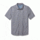 Toad&amp;Co Fletch Print Men's Short Sleeve Shirt, Light Ash Birdseye Print, Large T2222501-036-L