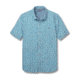 Toad&amp;Co Fletch Print Men's Short Sleeve Shirt, Arctic Birdseye Print, Large T2222501-912-L