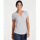 Toad&amp;Co Sambasta Women's Short Sleeve Tee, Heather Grey, Small T1002802-111-S