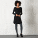 Toad&amp;Co Shadowstripe Sweaterdress-Black-Medium