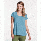 Toad&amp;Co Swifty Women's Scoop Neck Tee, Deepwater Heather, Large T1002801-459-L