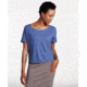 Toad&amp;Co Tissue Crop Womens Short Sleeve Tee, Blueberry, Medium T1002803-742-M