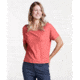 Toad&amp;Co Tissue Crop Womens Short Sleeve Tee, Guava, Large T1002803-851-L