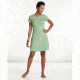 Toad&amp;Co Windmere Short Sleeve Dress, Agave Batik Dot Print, Large T1772802-305-L