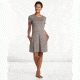 Toad&amp;Co Windmere Short Sleeve Dress, Falcon Brown Batik Dot Print, Medium T1772802-209-M