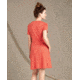 Toad&amp;Co Windmere Short Sleeve Dress - Womens, Coral Blaze, Medium, T1772802-631-M