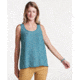 Toad&amp;Co Windsong Sleeveless Women's Tank, Deepwater Diamond Print, Large T1212801-444-L