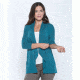 Toad&amp;Co Wisper Women's Cardie, Deepwater, Large T1082802-421-L