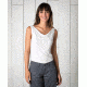Toad&amp;Co Wisper Women's Double Tank, White, Large T1112505-000-L