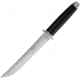 Tokisu Takeda Tactical Fixed Blade Knife, 7.5 satin finish 7Cr17MoV stainless blade, Black rubber handle, 32389