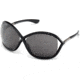 Tom Ford FT0009 Sunglasses - Shiny Black Frame Color, Smoke Lens Color