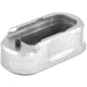 Toni System +1 Round Magazine Extension for Glock 43, Silver, 1, PAD1G43-SI