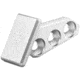 Toni System 3 Holes Thumb Rest, Right Side, Left Hand Shooter, Silver, AD3DX-SI