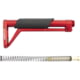 Toni System Fixed Stock 11In - Buffer Spring Included, Red, CF11AR15-RE