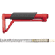 Toni System Fixed Stock 9In - Buffer Spring Included, Red, CF9AR15-RE
