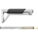 Toni System Fixed Stock 9In - Buffer Spring Included, Silver, CF9AR15-SI