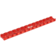 Toni System Picatinny Short 6 Holes - Length 135mm, Distance 25mm for Adc Handguard, Red, PICM6N-RE