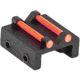 Toni System Rear Sight for Rib Less Than 10,1mm With Red Optic Fiber 1.5 mm, Black, TR10