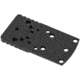 Toni System Red Dot Base Plate Type B for S&amp;W MP9, Black, OPXSWMP9B