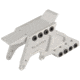 Toni System Scope Mount for Multiple Red Dot for Glock 17/34 Gen 4 And More, Silver, AMDGL-SI