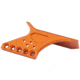 Toni System Scope Mount Micro Red Dot Connection for STI 2011, Slide Width 21mm, Orange, AMDSTI-OR