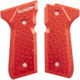 Toni System Vibram Grips for Beretta 92-96-98- Elite LTT-M9A1, Red, GB98V-RE