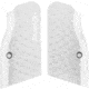 Toni System Vibram Ultra Short Grips - Large Frame for Tanfoglio Domina And Limited Custom In The Unica Set-Up, Silver, DGTVC-SI