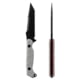 Toor Knives Darter T Fixed Knife, 4.25in, M4 Steel, G10 Handle, Disruptive Grey, Black Tru Hide, Darter T - Disruptive Grey