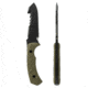 Toor Knives Egress Fixed Blade Knife, 4.875 in CPM-S35VN Steel Blade, G10 Covert Green Handle, Egress-Covert Green