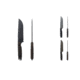 Toor Knives Field 1.0 Fixed Blade Knife, Battleship Grey, Ebony, Spanish Moss