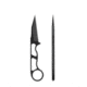 Toor Knives Jank Shank Fixed Blade Knife, 3in, CPM 35VN, Steel Handle, Shadow Black, Jank Shank-Shadow Black