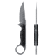 Toor Knives Jank Shank S Fixed Blade Knife, 3in, CPM M4 Steel, G10 Handle, Phantom Grey, Black Hydro Static, Jnk Shnk S - Phntm Gr