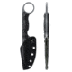 Toor Knives Jank Shank S Fixed Blade Knife, 3in, CPM M4 Steel, G10 Handle, Phantom Grey, Black Hydro Static, Jnk Shnk S - Phntm Gr