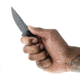 Toor Knives Jank Shank S Fixed Blade Knife, 3in, CPM M4 Steel, G10 Handle, Phantom Grey, Black Hydro Static, Jnk Shnk S - Phntm Gr