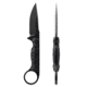 Toor Knives Jank Shank S Fixed Blade Knife, 3in, CPM M4 Steel, G10 Handle, SoCom Black, Black Hydro Static, Jank Shank S - SoCom Black