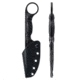 Toor Knives Jank Shank S Fixed Blade Knife, 3in, CPM M4 Steel, G10 Handle, SoCom Black, Black Hydro Static, Jank Shank S - SoCom Black