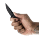 Toor Knives Jank Shank S Fixed Blade Knife, 3in, CPM M4 Steel, G10 Handle, SoCom Black, Black Hydro Static, Jank Shank S - SoCom Black