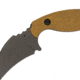 Toor Knives Karsumba Fixed Blade Knife, 2.5in, CPM S35VN, Canvas Micarta Handle, Burlap Natural, Karsumba-Burlap Natural
