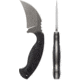 Toor Knives Karsumba Fixed Blade Knife, 2.5in, CPM S35VN Steel, Canvas Micarta Handle, Burlap Black, Karsumba-Burlap Black