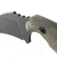 Toor Knives Karsumba Fixed Blade Knife, 2.5in, CPM S35VN Steel, Canvas Micarta Handle, Burlap Green, Karsumba-Burlap Green